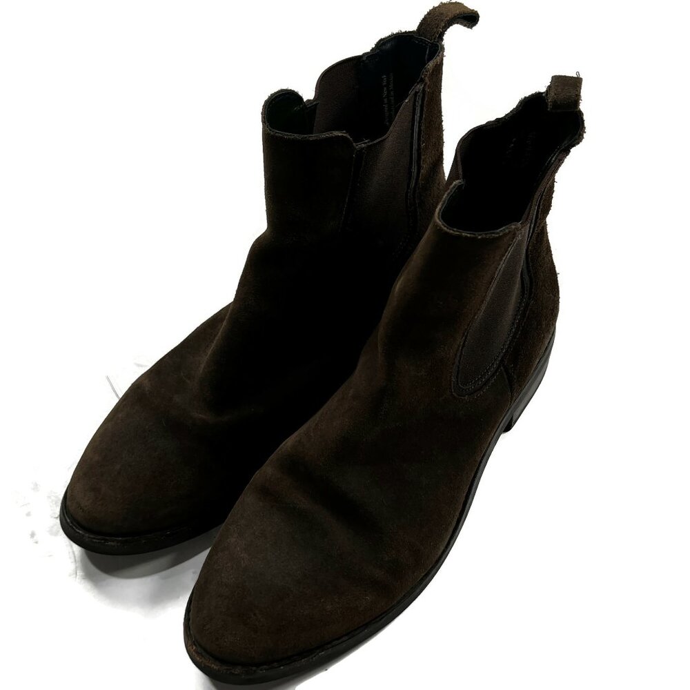 Thursday‎ Boot Company Womens Size 9.5 Chelsea Boots Brown Suede Pull On Leather